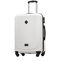 Moderní cestovní kufry CARA - bílé