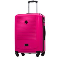 Moderní cestovní kufry CARA - růžové
