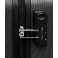 Moderní cestovní kufry CARA - tmavě šedé