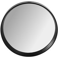 Kulaté zrcadlo LOFT 39 cm - s vystouplým černým rámem