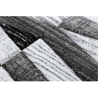 SKLADEM: Moderní běhoun EARL pásy - šedý - 80x200 cm