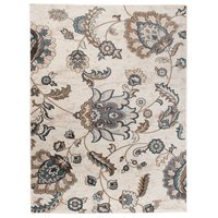 Kusový koberec DUBAI flower - bílý