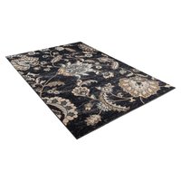 Kusový koberec DUBAI flower - tmavě šedý