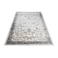 Kusový koberec DUBAI bola - bílý/šedý