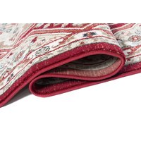 Kusový koberec DUBAI sari - červený/béžový
