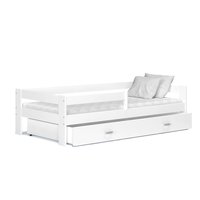 Dětská postel se šuplíkem HUGO V - 160x80 cm - bílá