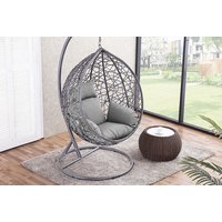 Závěsné houpací křeslo COLI šedé XL