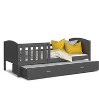 Dětská postel s přistýlkou TAMI R2 - 200x90 cm - šedá