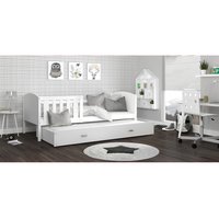 Dětská postel s přistýlkou TAMI R2 - 190x80 cm - bílá