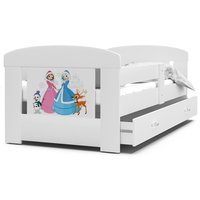 Dětská postel se šuplíkem PHILIP - 140x80 cm - bílá/Frozen