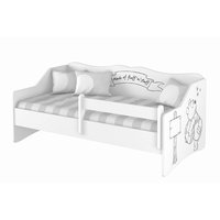 Dětská postel LULLU 160x80cm - Black and White