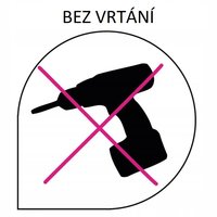 Věšák do koupelny s přísavkou - černý