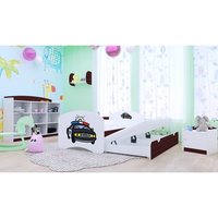 Dětská postel pro DVA (s výsuvným lůžkem) 180x90 cm - POLICIE