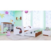 Dětská postel pro DVA (s výsuvným lůžkem) 200x90 cm - MAŠINKA