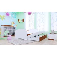 Dětská postel pro DVA (s výsuvným lůžkem) 160x80 cm - BEZ MOTIVU