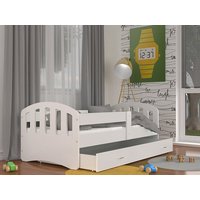 Dětská postel se šuplíkem HAPPY - 180x80 cm - bílá