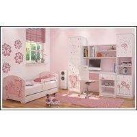Dětská postel OSKAR - růžový medvěd 160x80 cm