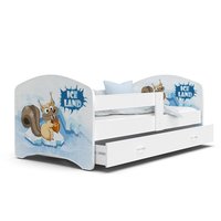 Dětská postel LUCY se šuplíkem - 140x80 cm - DOBA LEDOVÁ