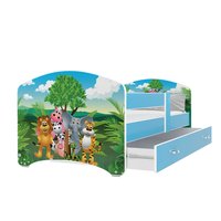 Dětská postel LUCY se šuplíkem - 180x90 cm - SAFARI