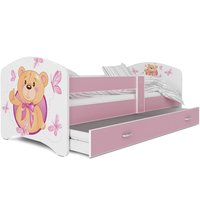 Dětská postel LUCY se šuplíkem - 140x80 cm - MÉĎA