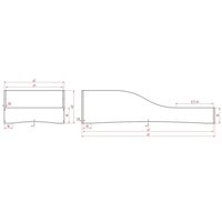 Dětská designová postel z masivu PEPE 3 - 200x100 cm