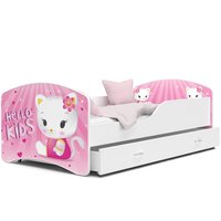 Dětská postel IGOR se šuplíkem - 160x80 cm - HELLO KITTY
