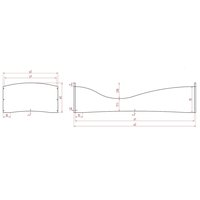 Dětská designová postel z masivu PEPE 5 - 170x100 cm