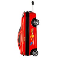 Dětský cestovní kufr AUTO hasiči - červený
