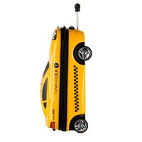 Dětský cestovní kufr AUTO TAXI - žluto/černý