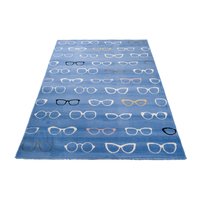 Dětský koberec NOX brýle - modrý