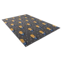 Dětský koberec NOX kaktusy - oranžovo/šedý