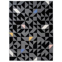 Dětský koberec NOX mozaika - černý/šedý
