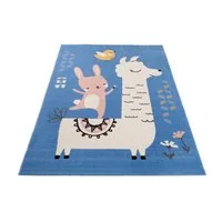Dětský koberec NOX zvířátka - modrý