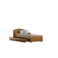 Dětská postel z masivu BIST - 180x80 cm