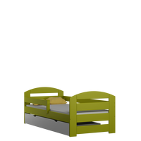 Dětská postel z masivu MAKI PLUS - 180x80 cm