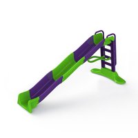 Dětská skluzavka MAX s připojením na vodu - 400 cm - zeleno/fialová