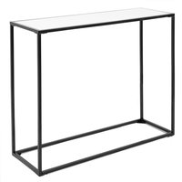Konzolový stolek Kalis 90x72x30 cm - černý/bílý