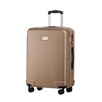 Moderní cestovní kufry PANAMA - champagne béžové - TSA zámek