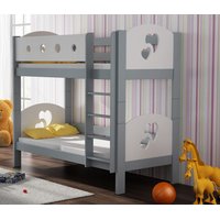 Dětská patrová postel z masivu VIKI (4) - 180x80 cm
