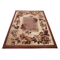 Kusový koberec ATLAS flora - béžový/hnědý