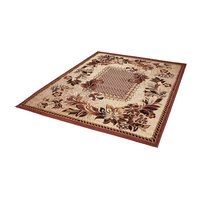 Kusový koberec ATLAS flora - béžový/hnědý