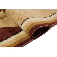 Kusový koberec ATLAS frame - béžový/hnědý