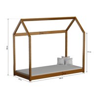 Dětská domečková postel SAM - 180x90 cm - 10 barev