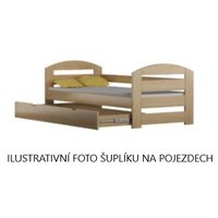 Dětská postel z masivu BIST - 180x80 cm