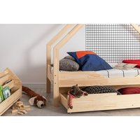 Dětská domečková postel se šuplíkem z masivu LOCA B - 160x80 cm