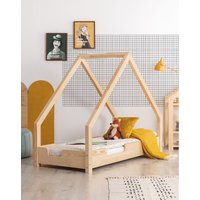 Dětská domečková postel z masivu LOCA C - 160x90 cm