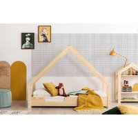 Dětská domečková postel z masivu LOCA C - 180x80 cm