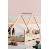 Dětská domečková postel z masivu LOCA D - 180x80 cm