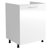 Dolní kuchyňská skříňka pro zabudování dřezu VITO - 60x82x52 cm - bílá lesklá