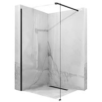 Koupelnová pevná zástěna MAXMAX Rea AERO 110 cm - černá matná - čiré sklo